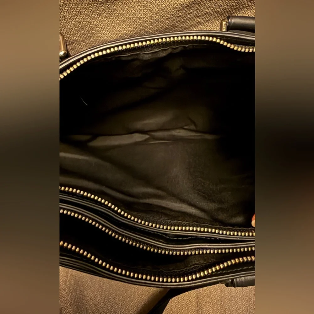 Coach Black Leather Briefcase